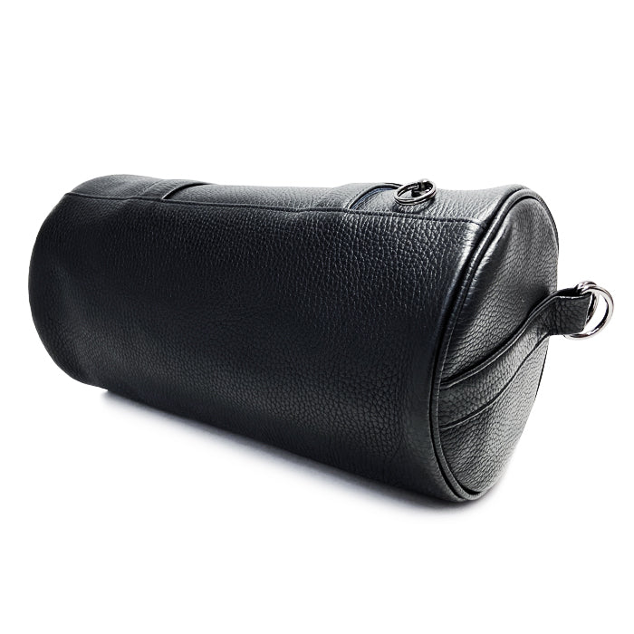 ENDURE Leather 2-Way Drum Bag Shoulder Bag S - Black