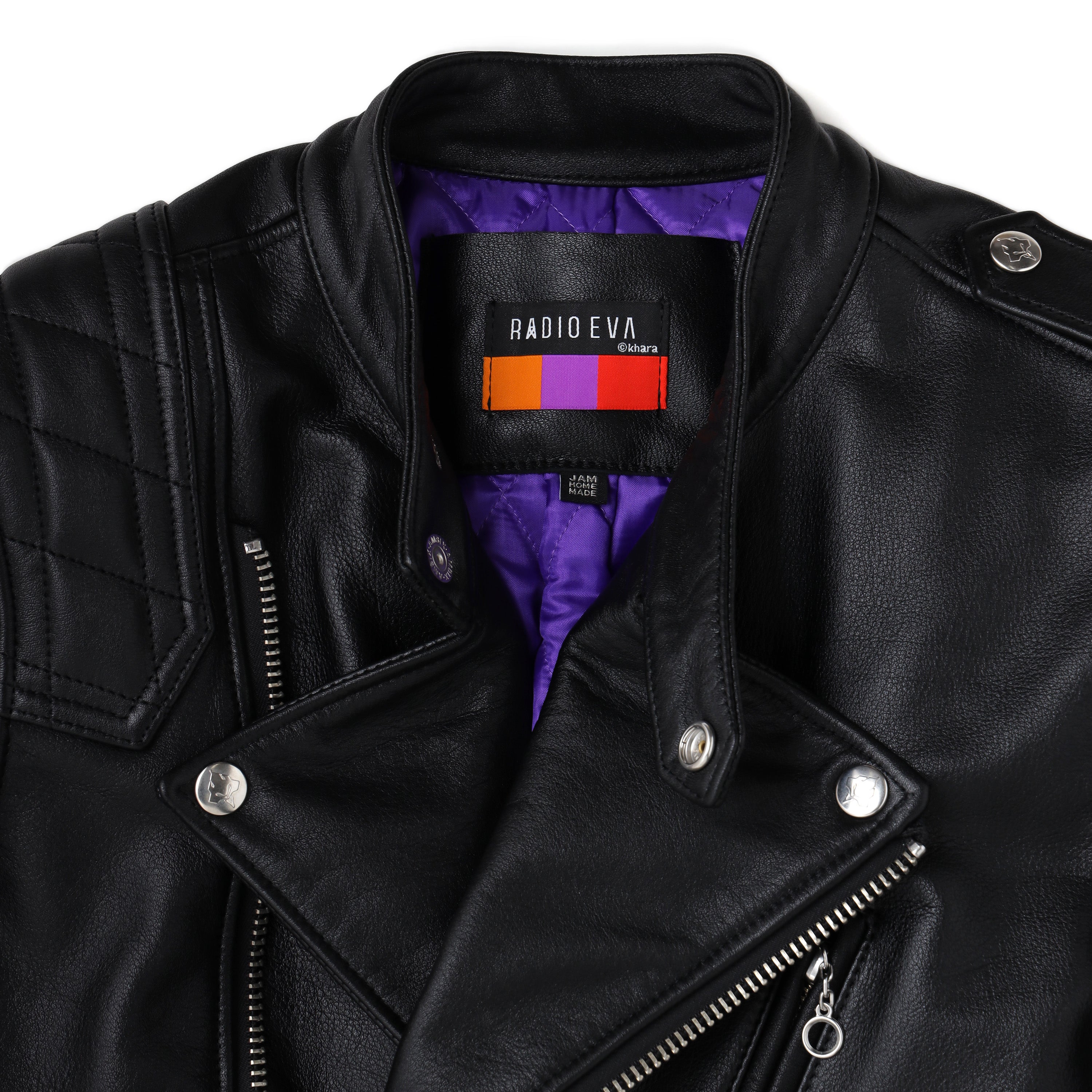 ×RADIO EVA "THE 30" × JAM HOME MADE Leather Rider's Jacket "MONSTAR"