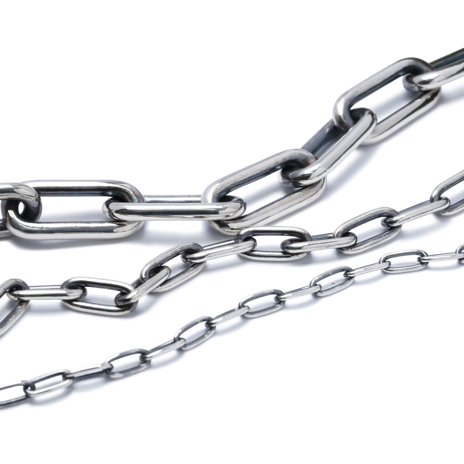 Safety Pin Azuki Chain Diamond Bracelet L - Silver