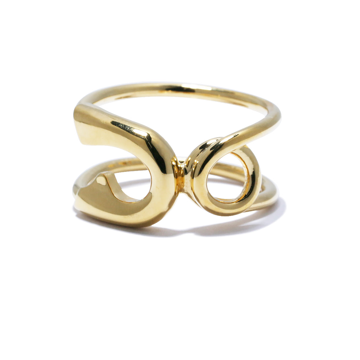 Safety Pin Ring M - Gold/Ring