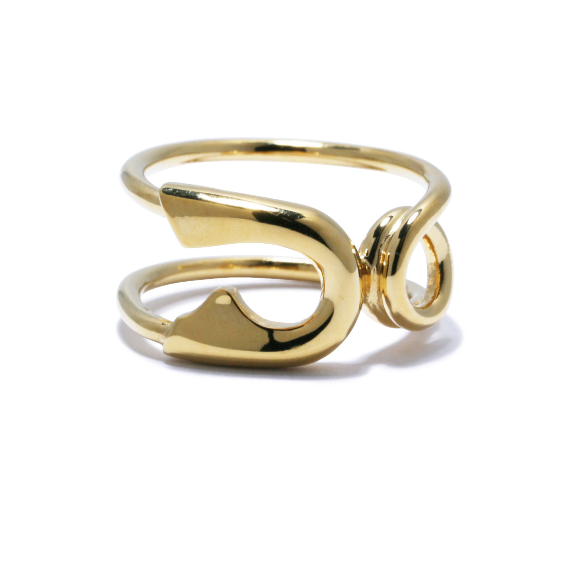 Safety Pin Ring M - Gold/Ring