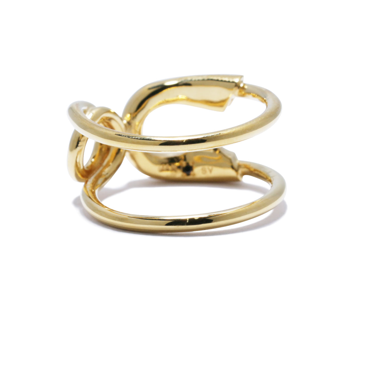 Safety Pin Ring M - Gold/Ring