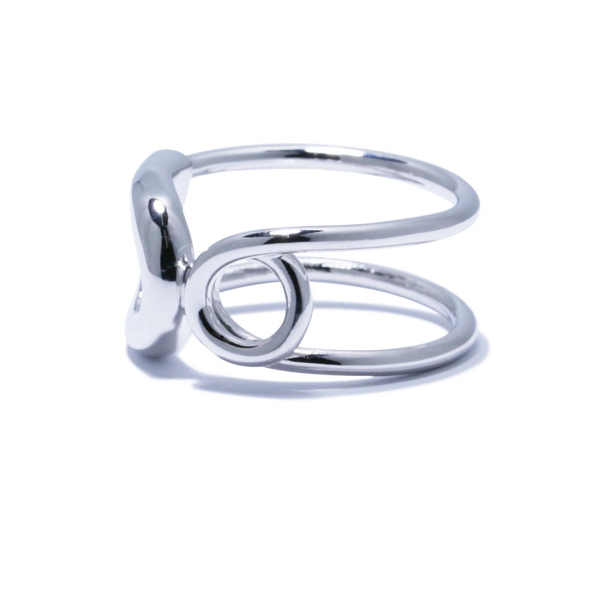 Safety Pin Ring M - Silver (Mirror Finish)/Ring