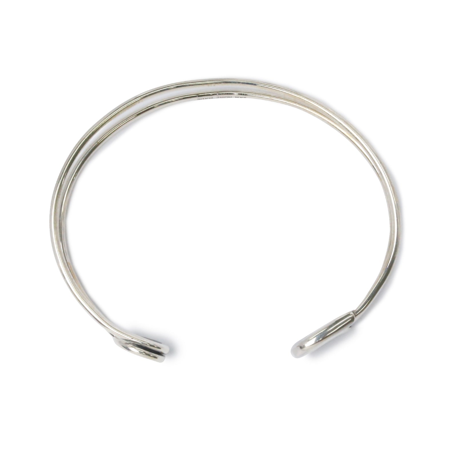 Safety Pin Bangle - Silver