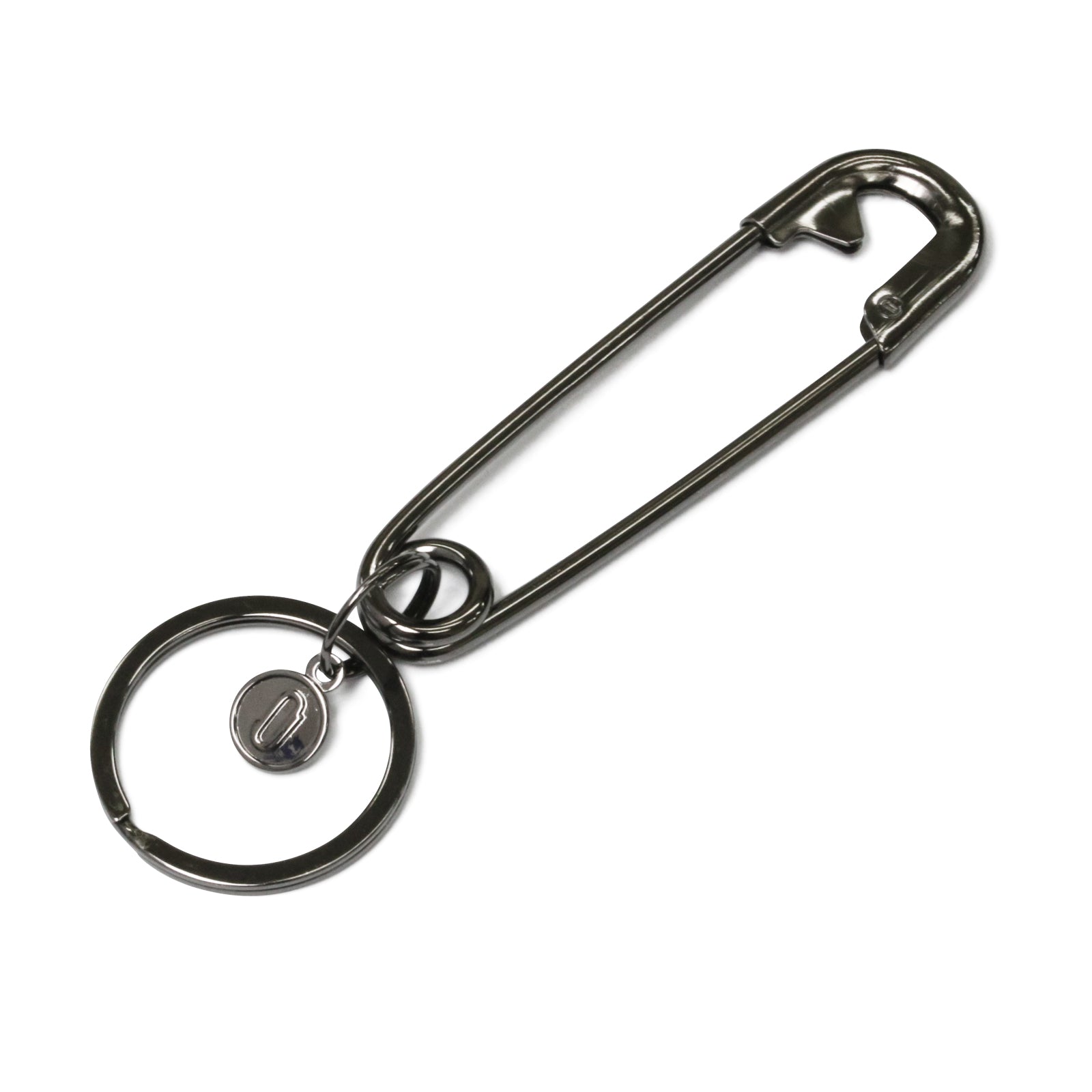 Safety Pin Keychain - Black