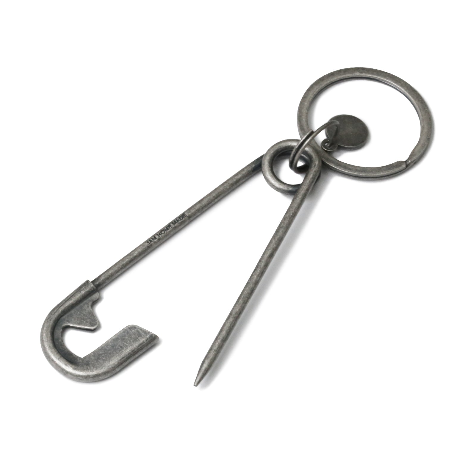 Safety Pin Keychain - Silver