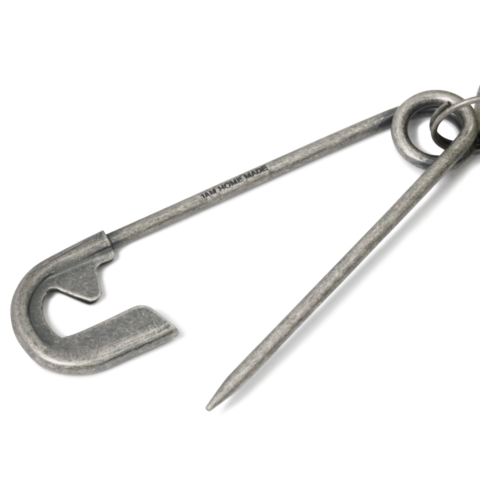 Safety Pin Keychain - Silver