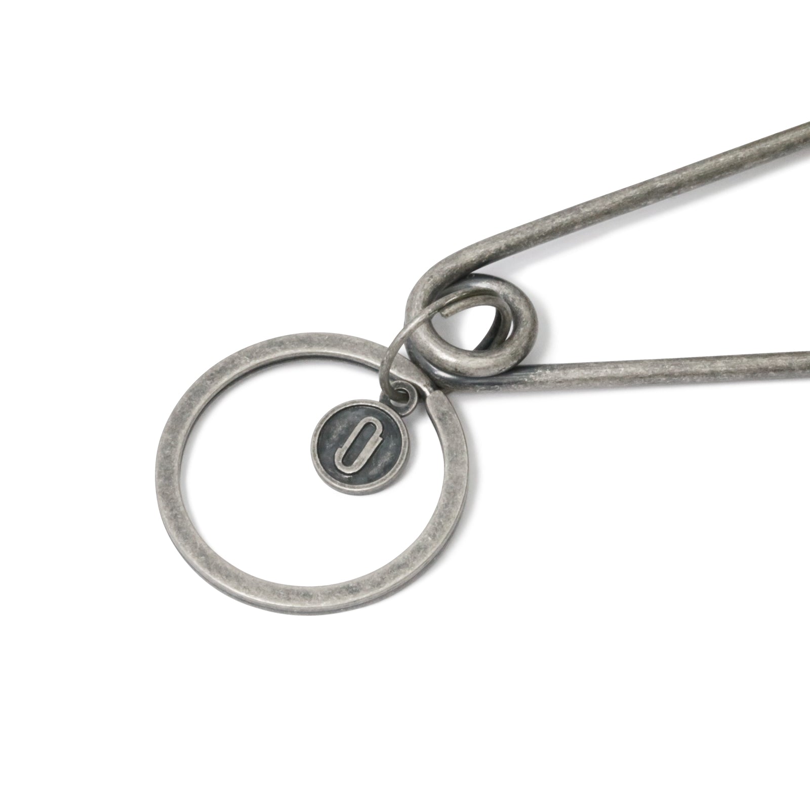 Safety Pin Keychain - Silver