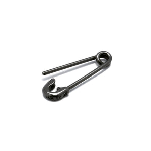 Safety Pin Diamond Earrings XS - Black / Single Ear
