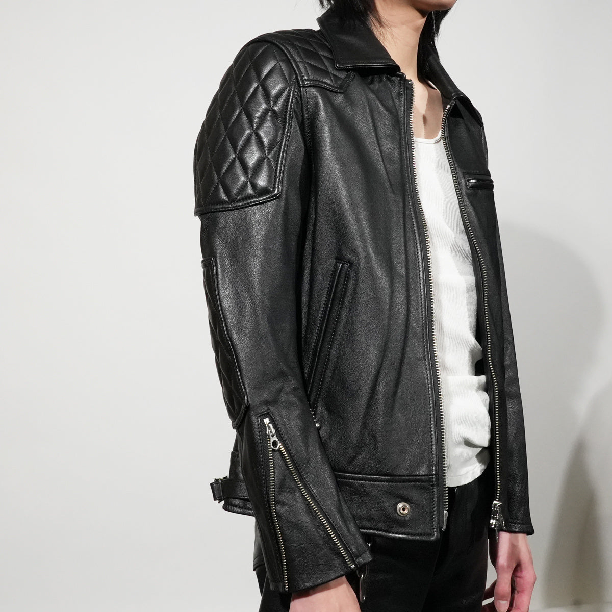 LEWISON Leather Rider's Jacket