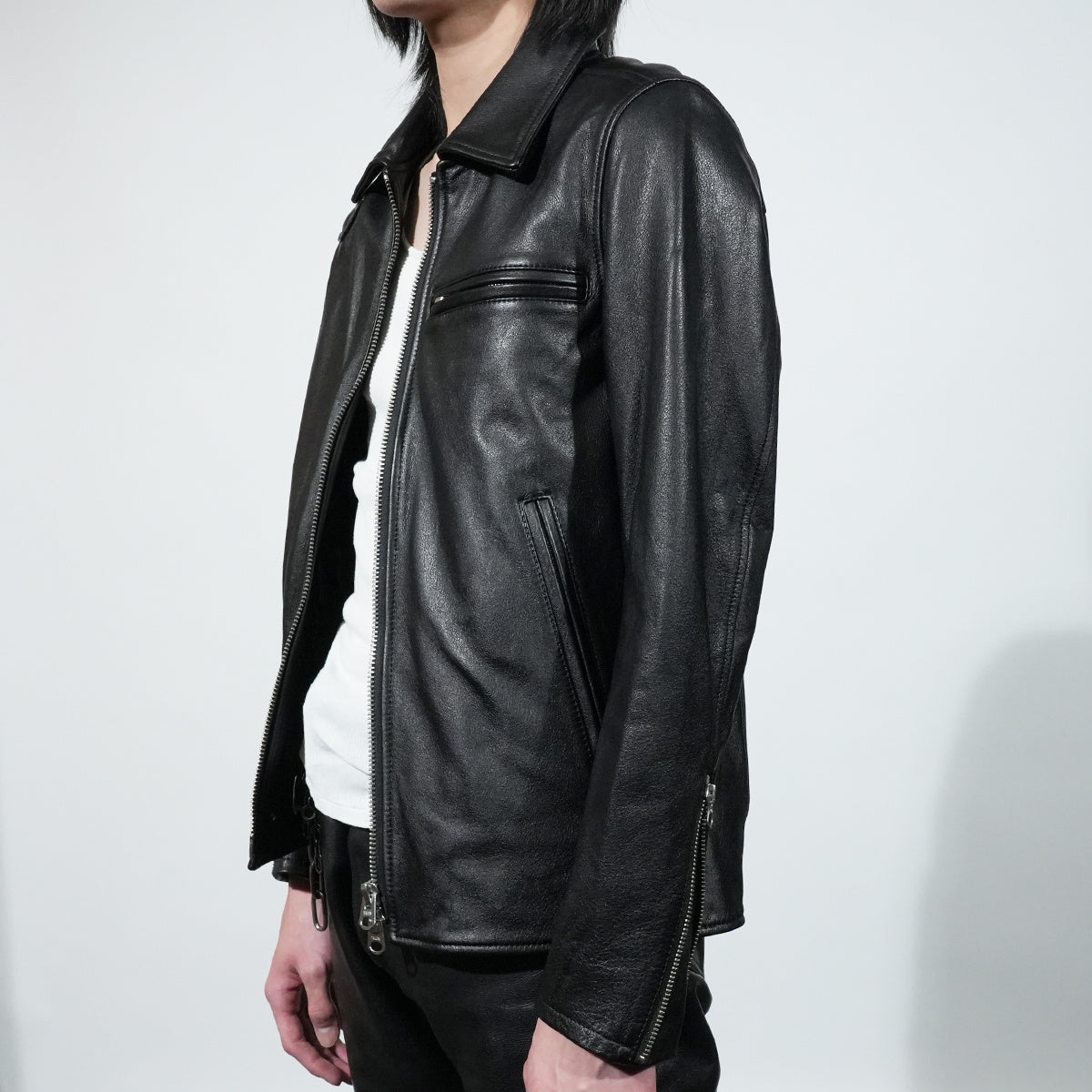 LEWISON Leather Rider's Jacket