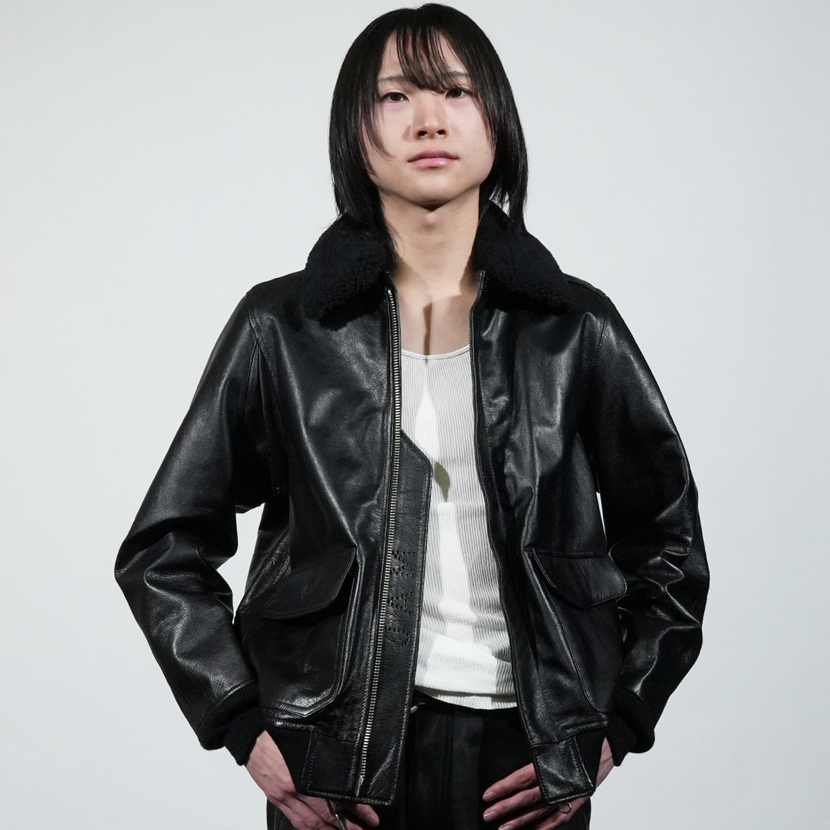 AG3 Leather Flight Jacket