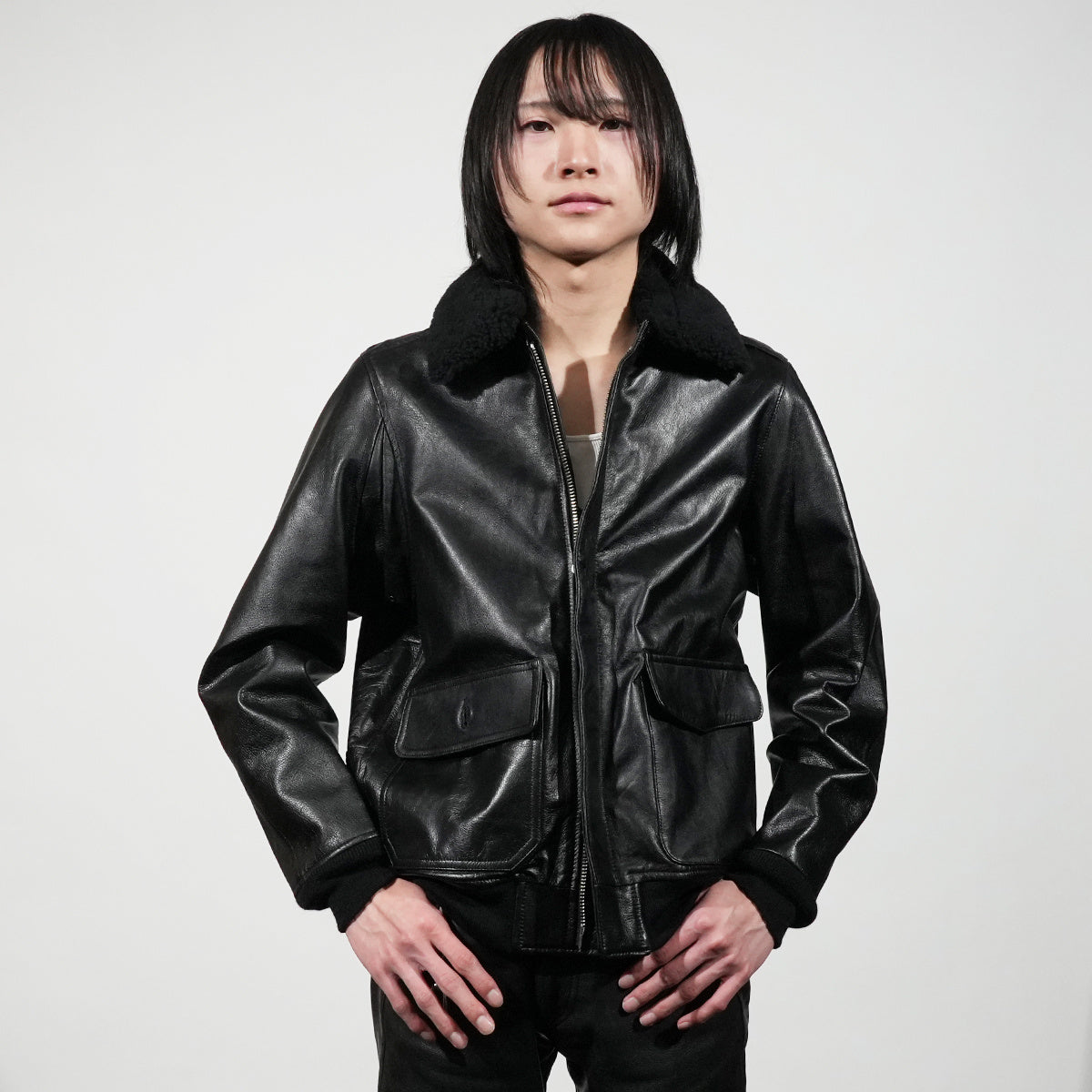 AG3 Leather Flight Jacket