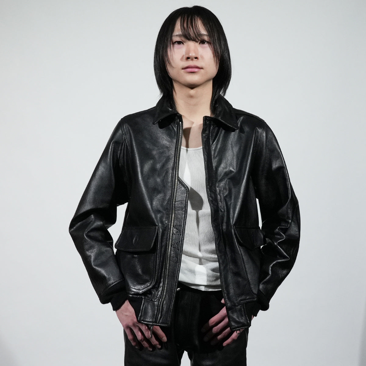 AG3 Leather Flight Jacket