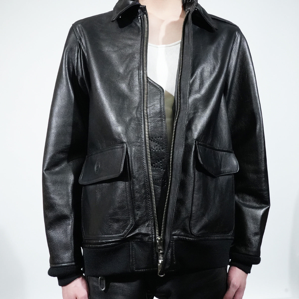 AG3 Leather Flight Jacket