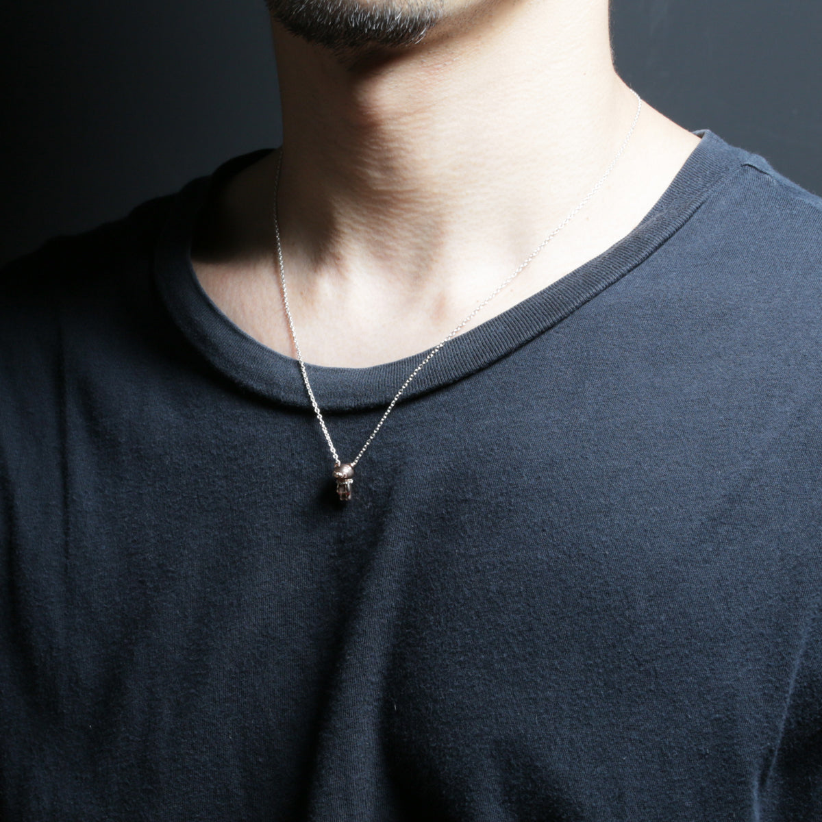 x GLOOMY CLOVER Necklace in Pink Gold