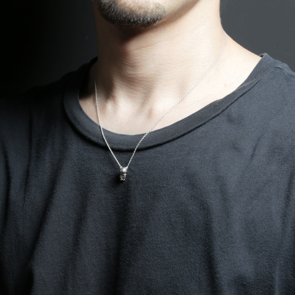 x GLOOMY CLOVER Necklace in Silver