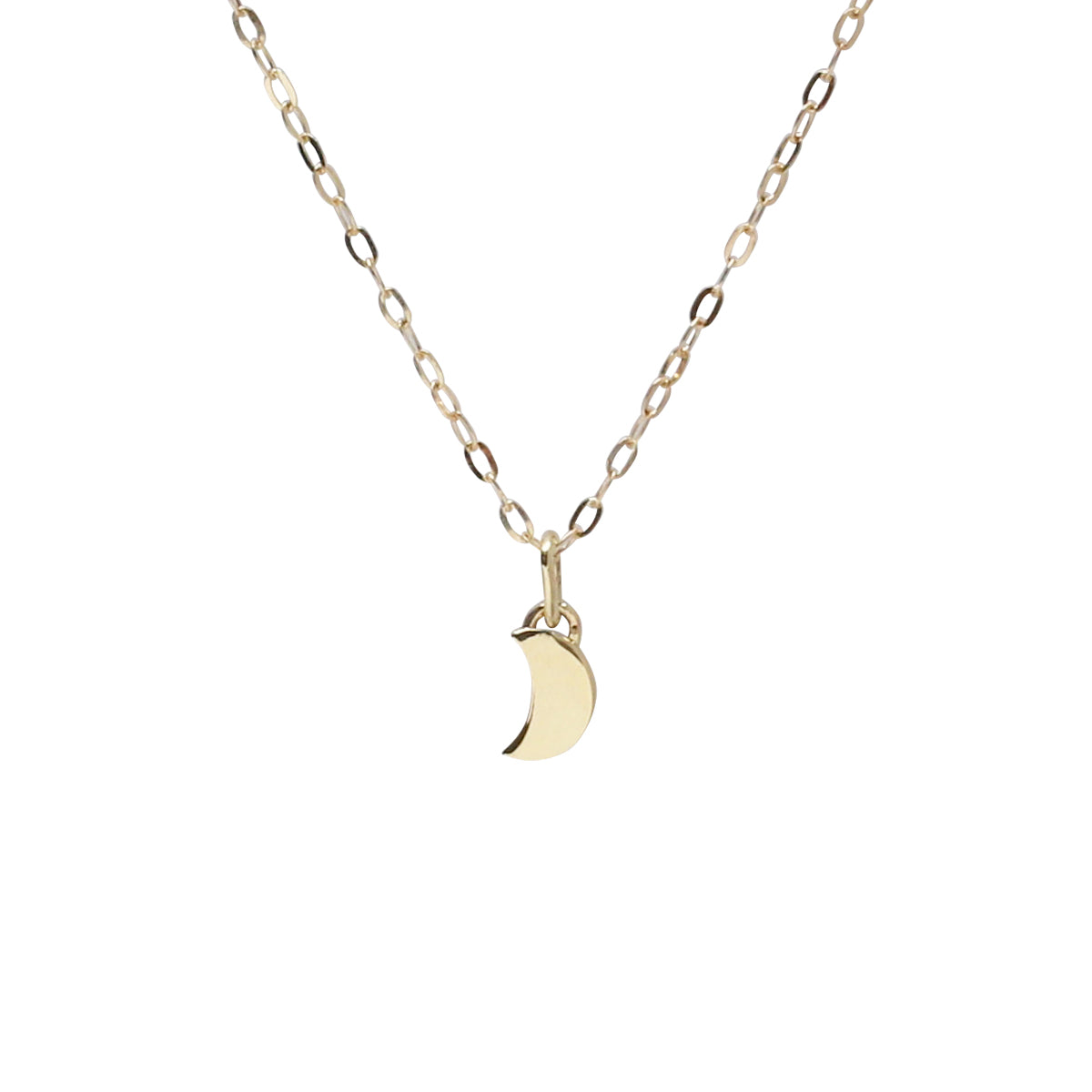 Techno City Tokyo Moon Necklace K10YG