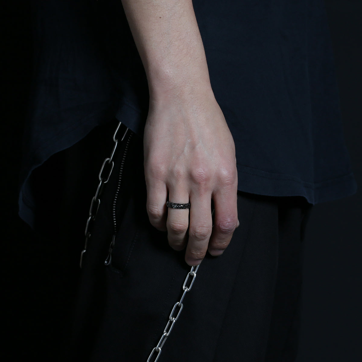 Techno City Tokyo Star Jewelry Ring Black / Single Item