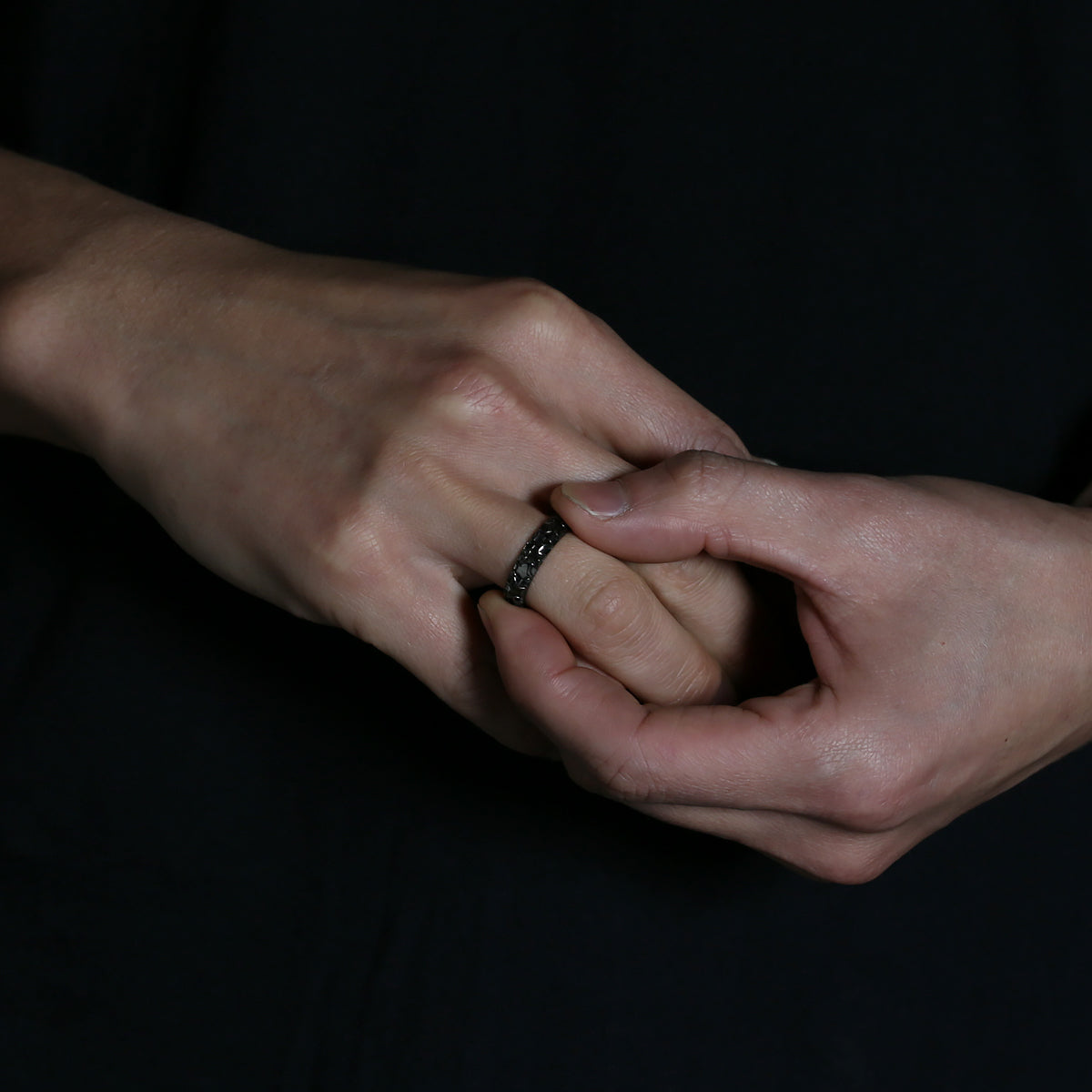 Techno City Tokyo Star Jewelry Ring Black / Single Item