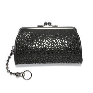 Inden - Indenya Bifold Wallet Parent-Child Clasp Wallet Leopard Print