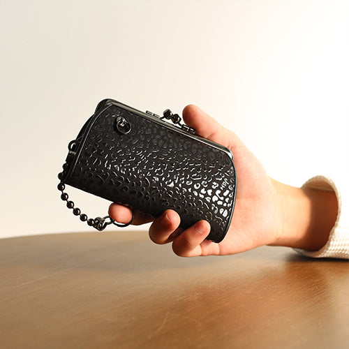 Inden - Indenya Bifold Wallet Parent-Child Clasp Wallet Leopard Print