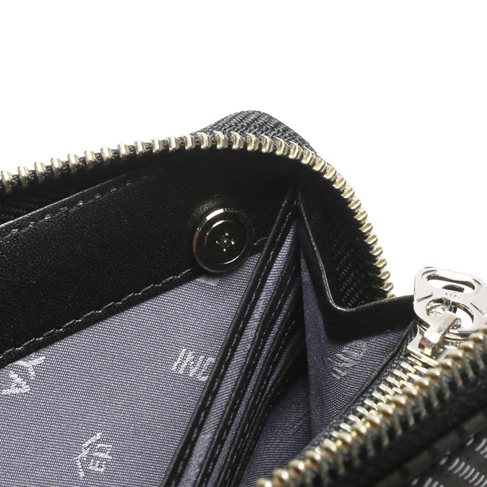 Inden - Inden-ya Round Zip Long Wallet, Mukyo Pattern / Long Wallet