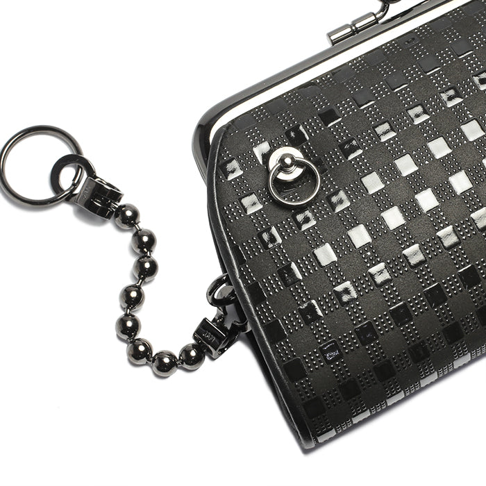 Inden - Inden-ya Bifold Wallet, Parent-Child Clasp Purse, Check Pattern