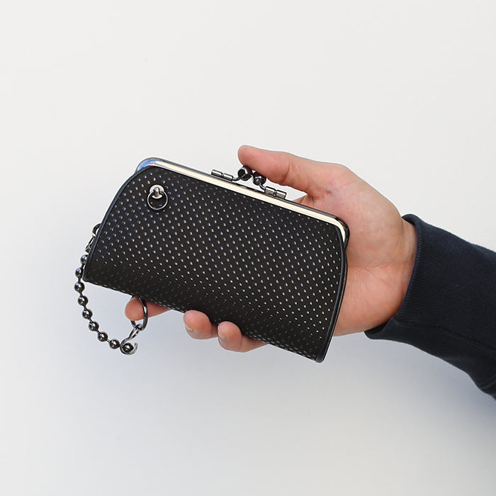 Inden - Inden-ya Bifold Wallet, Parent-Child Clasp Purse, Dot Pattern