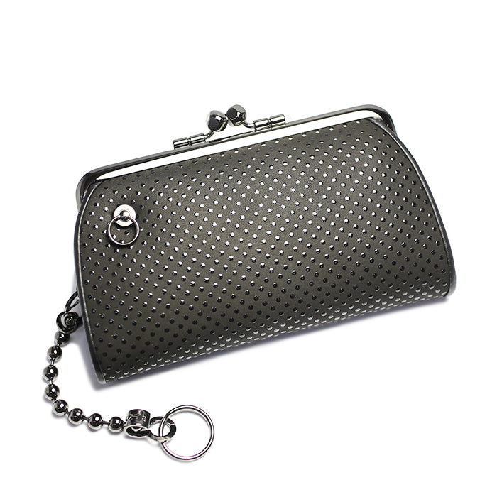 Inden - Inden-ya Bifold Wallet, Parent-Child Clasp Purse, Dot Pattern
