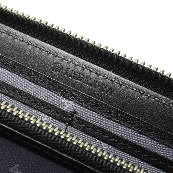 Inden - Inden-ya Round Zip Long Wallet, Dot Pattern / Long Wallet