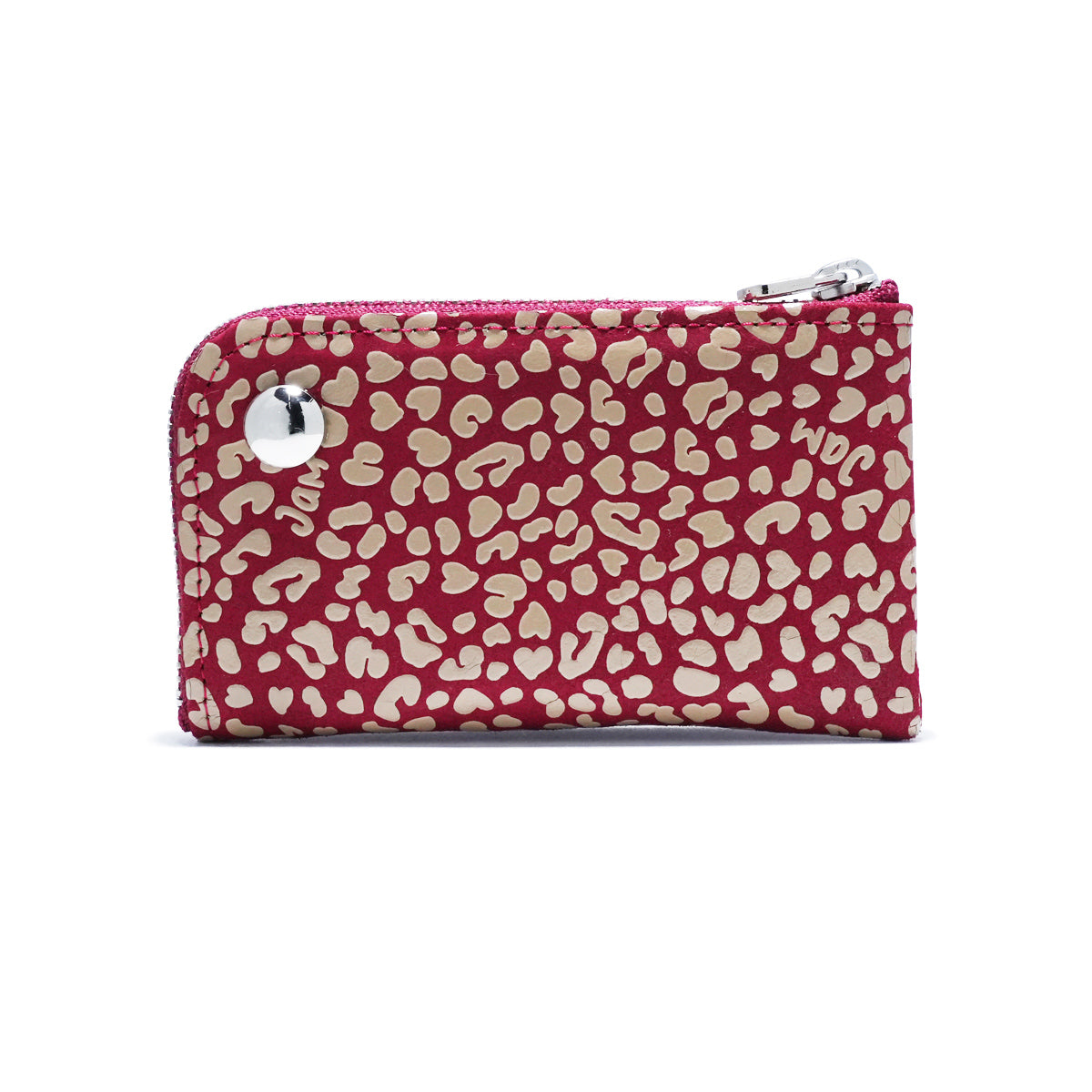 Inden - Indenya L-Type Zipper Coin Case RED×WHITE / Coin Purse/Mini Wallet