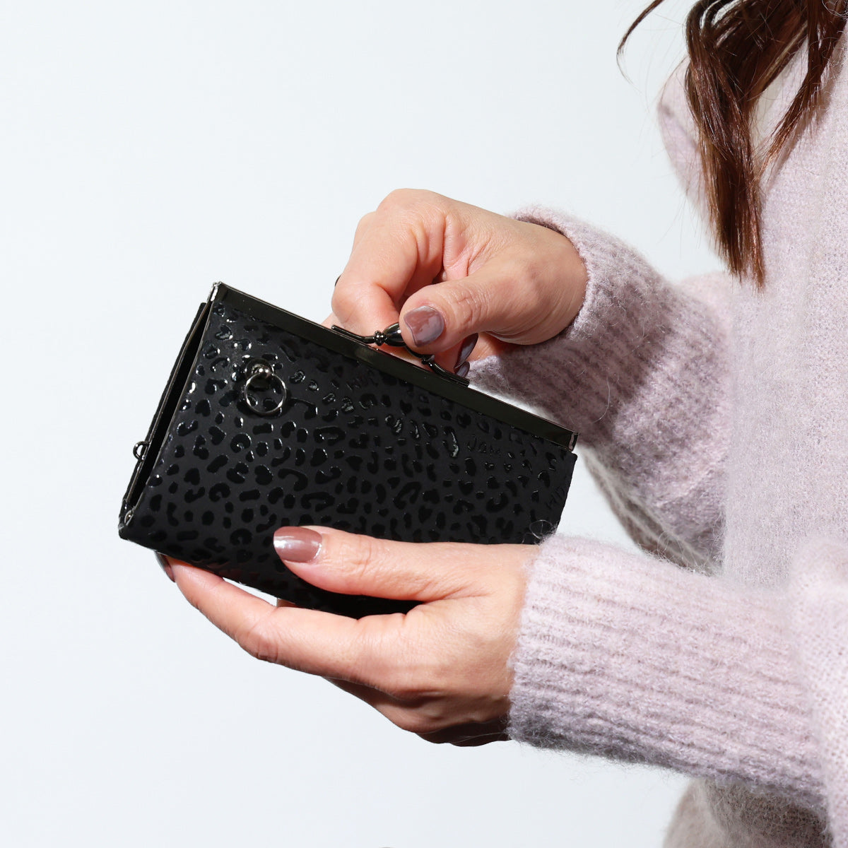 Inden - Indenya Clasp Purse Wallet Leopard Print