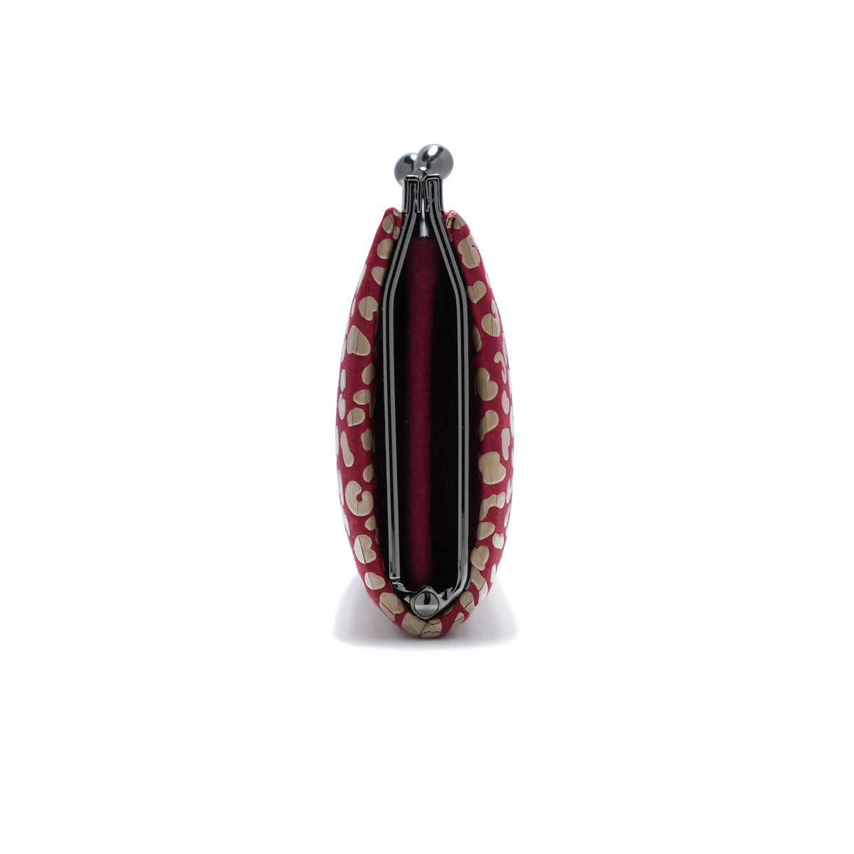 Inden - Indenya Clasp Purse Wallet RED×WHITE Leopard Print