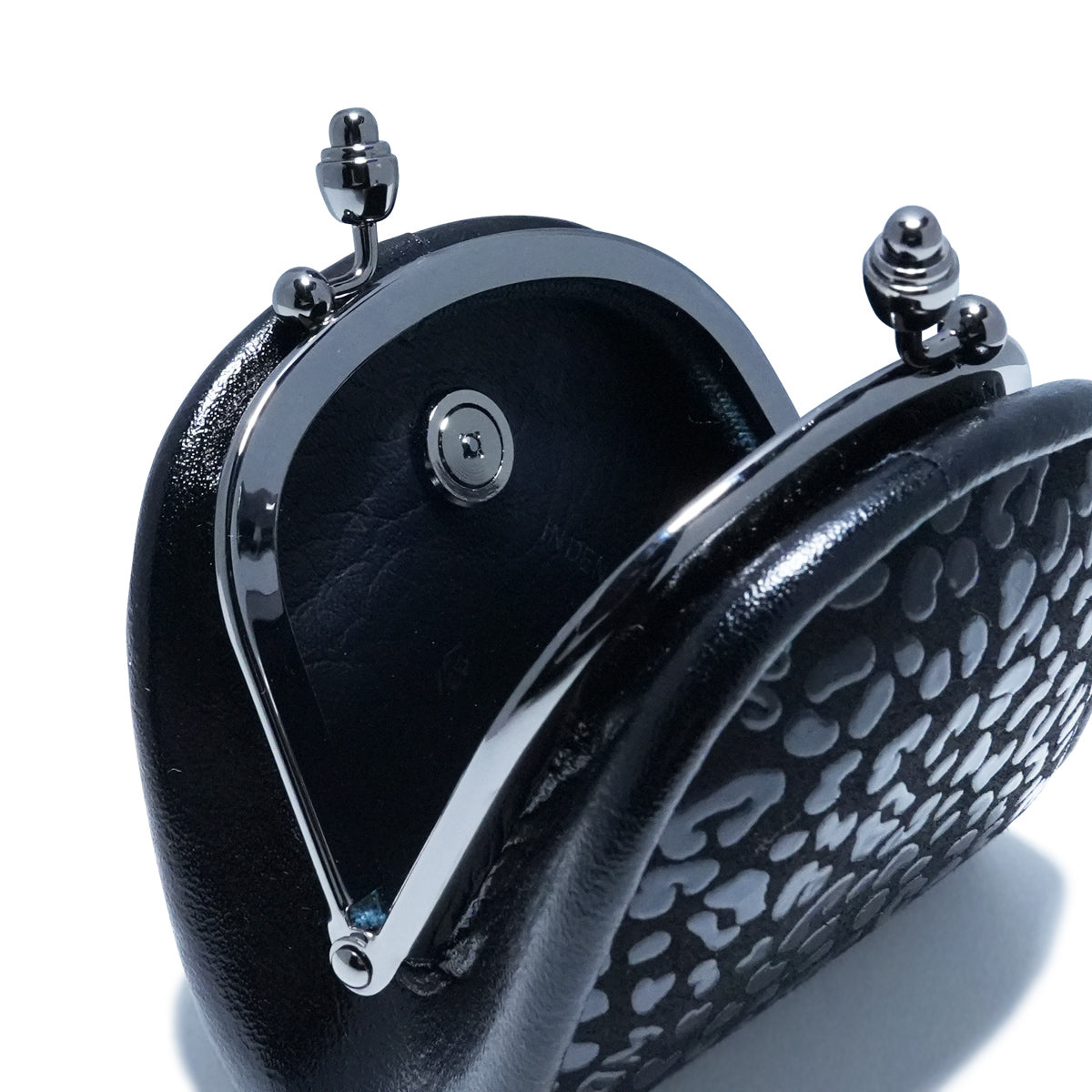 Inden - Indenya Clasp Purse/Coin Case Leopard Print