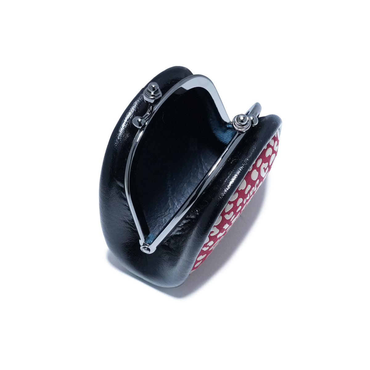 Inden - Indenya Clasp Purse/Coin Case RED×WHITE Leopard Print