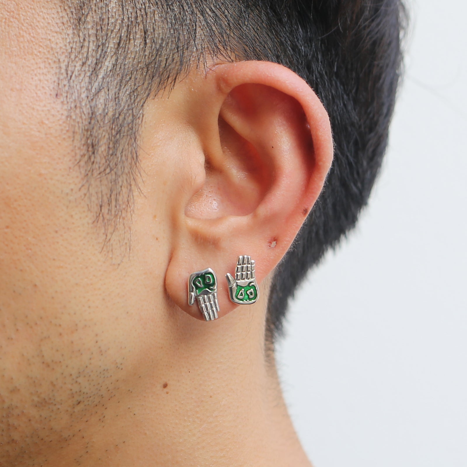 JoJo的奇妙冒險：星塵鬥士 綠衣教皇手部耳環（雙耳）