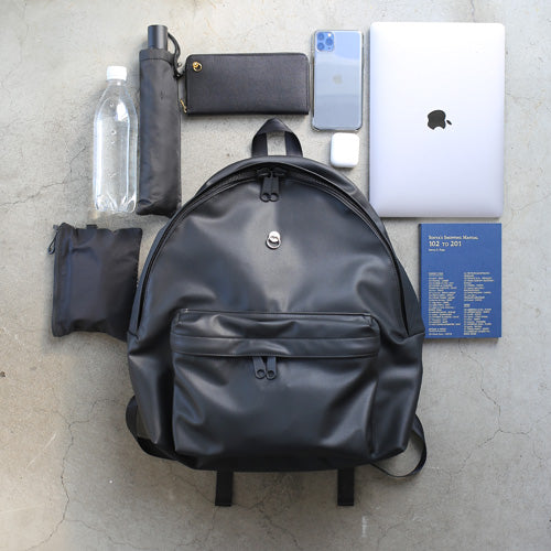 Ethical Leather Daypack Backpack 25L