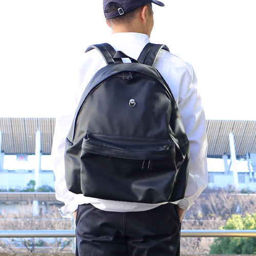 Ethical Leather Daypack Backpack 25L
