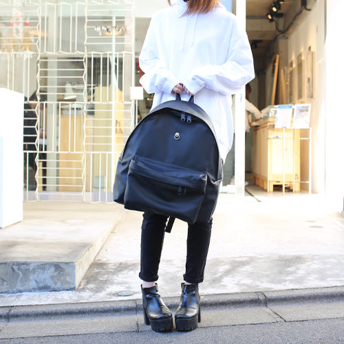 Ethical Leather Daypack Backpack 25L