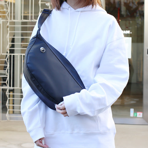 Ethical Leather Banana Shoulder Body Bag M Size Original/Made in Japan