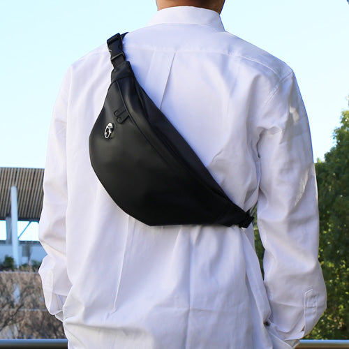 Ethical Leather Simple Mini Waist Pouch Body Bag 2L