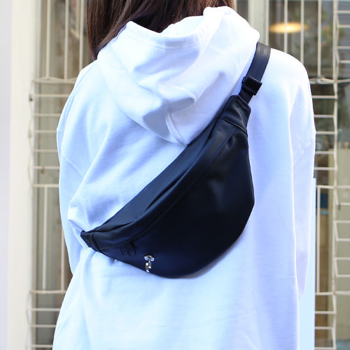 Ethical Leather Simple Mini Waist Pouch Body Bag 2L