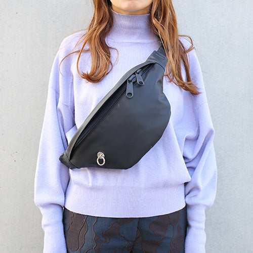 Ethical Leather Simple Mini Waist Pouch Body Bag 2L