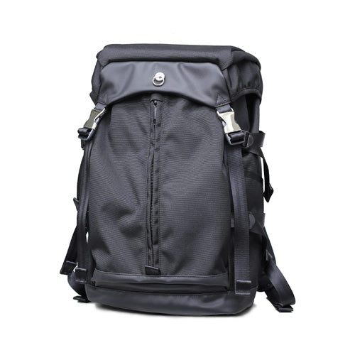 Ethical Leather & Eco Cordura Combination Backpack Rucksack 20L