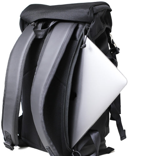 Ethical Leather & Eco Cordura Combination Backpack Rucksack 20L