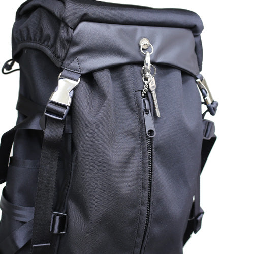 Ethical Leather & Eco Cordura Combination Backpack Rucksack 20L