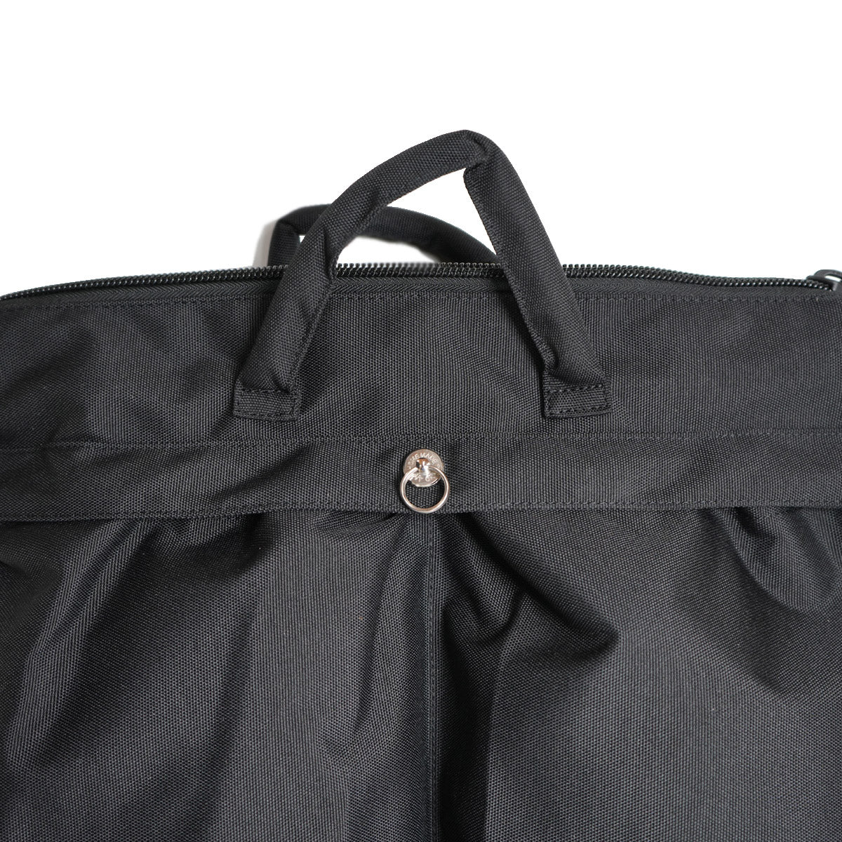Ethical Leather & Eco Cordura Combination Helmet Bag Shoulder Bag Large Capacity Original/Made in Japan