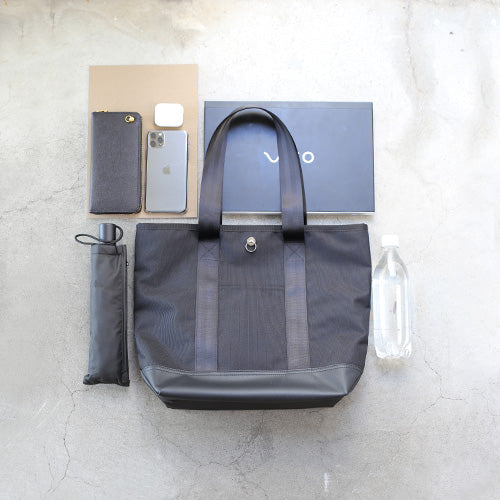 Ethical Leather & Eco Cordura Combination Tote Bag M Original/Made in Japan