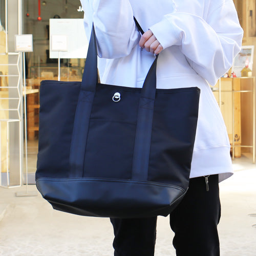 Ethical Leather & Eco Cordura Combination Tote Bag M Original/Made in Japan